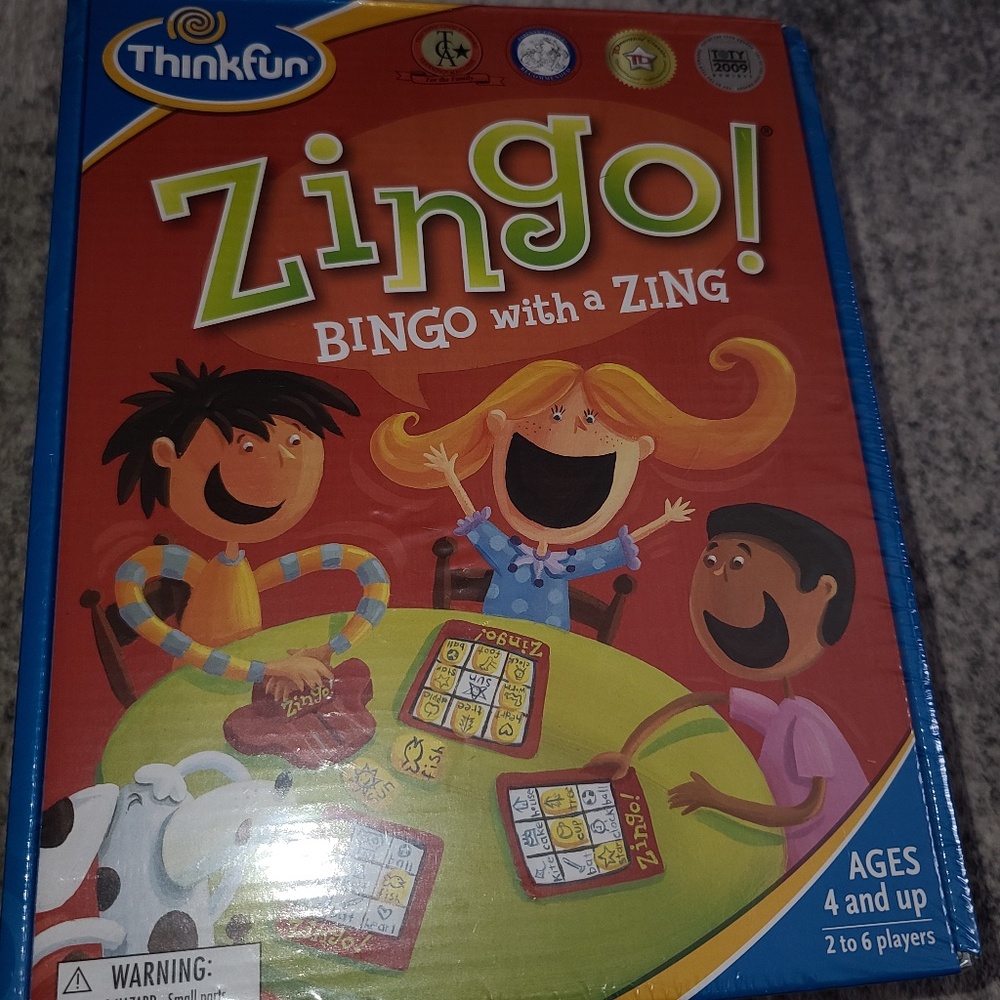 ThinkFun Zingo Bingo Award Winning Preschool Game for Pre-Readers and Early Read